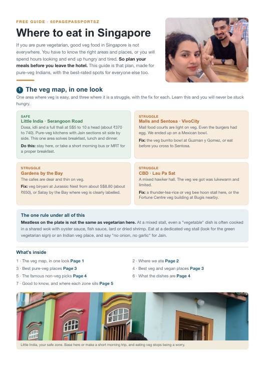 Cover of the Singapore Food Guide